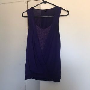 Flashy purple tank top